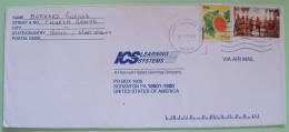 Nevis 2000 Cover To USA - Fruit Carnaval Music Drums - St.Kitts En Nevis ( 1983-...)