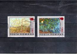 2000 - Tableau De Van Gogh Mi No 5488/5489 Et Yv No 4606/4607 - Usado