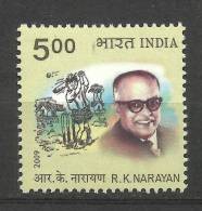 INDIA, 2009, R K Narayan, Cartoonist And Writer,  Cartoon, Art,  MNH, (**) - Unused Stamps
