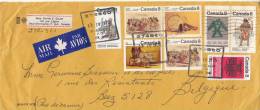 Canada 561 à 564 - (562 X2) - 523 - 524 + 484A  Obl Sur Lettre - Cartas & Documentos