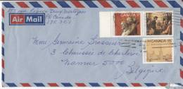 Canada 728 + 729 + 730 Obl Sur Lettre - Storia Postale