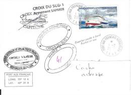 9481  CROIX Du SUD 1 - MAREE 41 - KERGUELEN - Covers & Documents