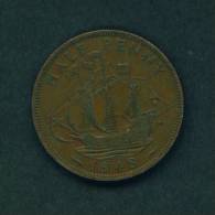 GREAT BRITAIN  -  1948  1/2 Penny  Circulated As Scan - Other & Unclassified