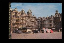 BRUXELLES BRUSSEL Grand Place Marché Markt ( Peugeot 203 Autocar Panoramique Bus - Märkte