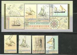 AUSTRALIE. 500 Ieme Anniversaire Du 1 Er Voyage De Christophe Colomb. Yv.1232/5 + BF 17 Oblitérés.  Cote 15.00 € - Christophe Colomb