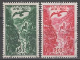 Andorre Poste Aérienne N° 2/3  Avec Obblitération Cachet à Date  TTB - Luftpost