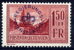 LIECHTENSTEIN 1935 Official 1.50 Fr. LHM / *.  Michel 19 - Official