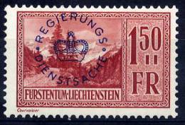 LIECHTENSTEIN 1935 Official 1.50 Fr. LHM / *.  Michel 19 - Servizio