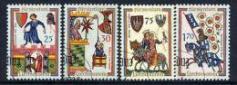 LIECHTENSTEIN 1963 Minnesingers Set Used.  Michel 433-36 - Used Stamps