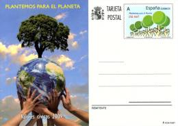 Entier Postal Sur CP Illust. "Valeurs Civiques 2009 - Planter Pour La Planète" - 1931-....