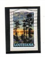 ETATS-UNIS     Forever   "Louisiana"   Année 2012   (sur Fragment Oblitéré) - Used Stamps