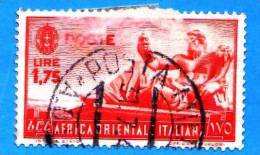 ITALIA - COLONIE ITALIANE - AFRICA Orientale It. - 1938 - Serie Pittorica - 1,75 L. • Statua Del Nilo - Africa Orientale Italiana