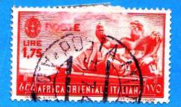 ITALIA - COLONIE ITALIANE - AFRICA Orientale It. - 1938 - Serie Pittorica - 1,75 L. • Statua Del Nilo - Italian Eastern Africa