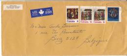 Canada  615 - 616 X2 - 617  Obl Sur Lettre - Brieven En Documenten