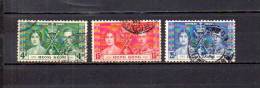 Hong Kong   1937  .-  Y&T Nº   137/139   ( Mancha óxido En 138 ) - Used Stamps