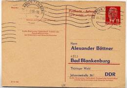 DDR P65 A Antwort-Postkarte ZUDRUCK BÖTTNER #4  DV III-18-185  St. ANTON ARLBERG 1965 - Postales Privados - Usados