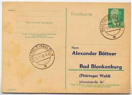 DDR  P68  Postkarte  PRIVATER ZUDRUCK  BÖTTNER Saalfeld  1962 - Private Postcards - Used