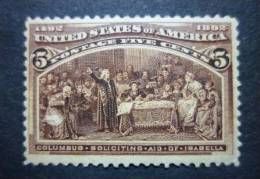 U.S.A. 1893: Sc 234 Fine / YT 85 / Mi 77 / SG 239, * MH - FREE SHIPPING ABOVE 10 EURO - Ungebraucht