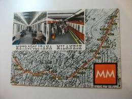 Metropolitana Milanese Carrozza Interna Stazione  Linea Rossa Milano - Subway