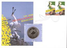 Nederland-Oiseau-Ornithologie-Protection Des Oiseaux-Spatule-Platalea Leucorodia-Paire-1999-ECU Letter-Brief N°35 - Colecciones Completas