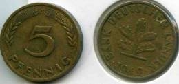 Allemagne Germany 5 Pfennig 1949 G J 377 KM 102 - 5 Pfennig