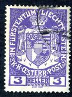 L090) LIECHTENSTEIN 1917 Mi.#4 Used - Used Stamps