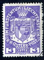 L092) LIECHTENSTEIN 1917 Mi.#4 Used - Gebruikt