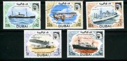 DUBAI 1969  60 Years Of Postal Service: Ships & Planes Used Set Of 5 - Dubai