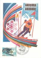 1976  Jeux Olympiques D'Innsbruck   Ski Yv 251 - Cartas Máxima