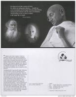 Mahatma Gandhi, Romain Rolland, Leo Tolstoy, Russian Novelist  Writer, Viewcard, India - Mahatma Gandhi