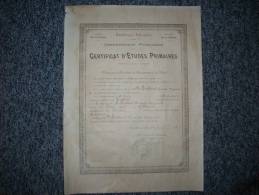 Diplôme Certificat D'Etudes Primaires1933 - Diploma & School Reports