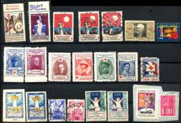 21 Werbe -Briefmarken  Für Die Kinderhilfe, Comité National De Défense Contre La Tuberculose . Croix Rouge Etc. Von 1915 - Tuberkulose-Serien