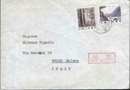 China- Circulated By Airmail Envelope To Italia - Storia Postale