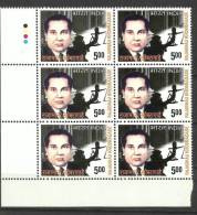 INDIA, 2009, Rajabhau Khobragade ,Lawyer, Block Of 6 With Traffic Lights,MNH,(**) - Ungebraucht