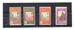 FRANCE    4 Timbres Du Niger    (neufs Sans Charnières) - Other & Unclassified