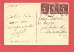 Lettre N° 189 Obl NICE A MARSEILLE - 1906-38 Sower - Cameo