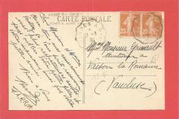 Carte N° 235 Obl VEYNES A DIGNE - 1906-38 Semeuse Con Cameo