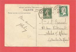 Carte N° 159 171 Obl SAULIEU A .... - Railway Post