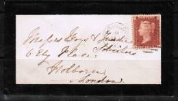 GREAT BRITAIN    Scott # 33 On 1863 "Mourning Cover" Faringdon To London (Jan 10 1863) - Covers & Documents