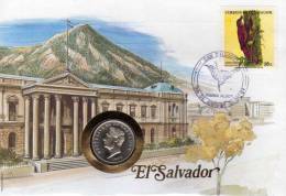 Numisbrief 1984 Numisletter Salvador #150 10C Porträt Plus Stamp 15C O 12€ Vögel Läufer WWF Birds Coins Cover Of America - El Salvador