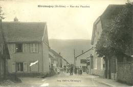 90 CPA Giromagny Rue Des Planches Animation - Giromagny