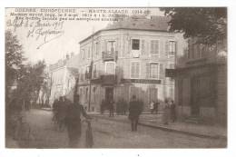 CPA : 68 - Haute Alsace : Maison Bombardée Par Un Aéroplane Allemand . Animation ( Ville Indéterminée) - Guerre 1914-18