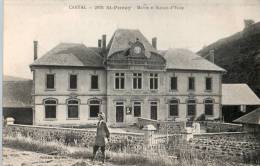 15...CANTAL...SAINT PONCY.....MAIRIE ET MAISON D ECOLE . .NON. .ECRITE.... . . ‹(•¿• )› - Altri & Non Classificati