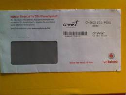 Citipost 22.11.2007 Fensterlangbrief Vodafone - Privé- & Lokale Post