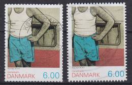 Denmark 2011 Mi. 1640 A & C 6.00 Kr. Camping Life (from Sheet & Booklet) - Used Stamps