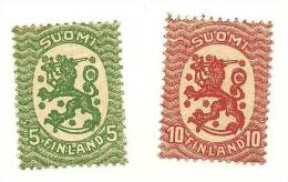 1917 - Finlandia 66 + 68 Ordinaria C2009 - Neufs