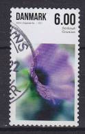 Denmark 2011 Mi. 1655 A     6.00 Kr. Summer Flower Blume (From Sheet) - Usado