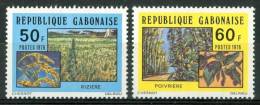 1976 Gabon Agricoltuta Agriculture Set MNH** Pa47 - Groenten