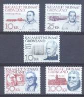 1990/2 ** (sans Charn., MNH, Postfrish) # Yv.197/8 209/0 215  Mi./ Fac. 209/0 221/2 227 Personnalilitès Groenlandaises - Collezioni & Lotti