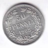 @Y@   FINLAND  50  Pennia 1908  Zilver / Ag     (1969) - Finland